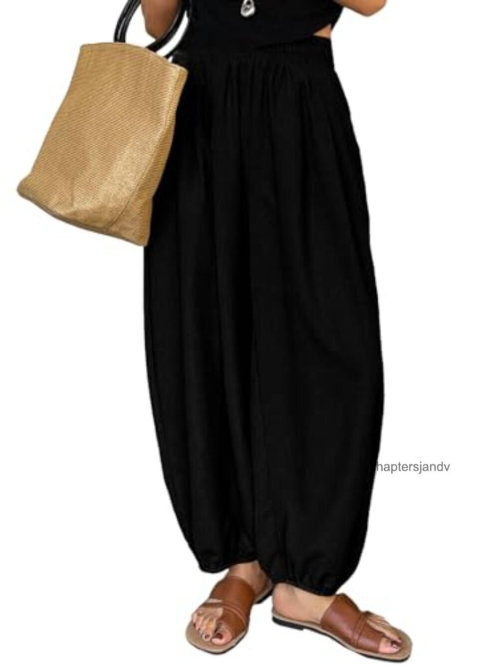 Women's Casual Elastic High Waisted Boho Harem Pants